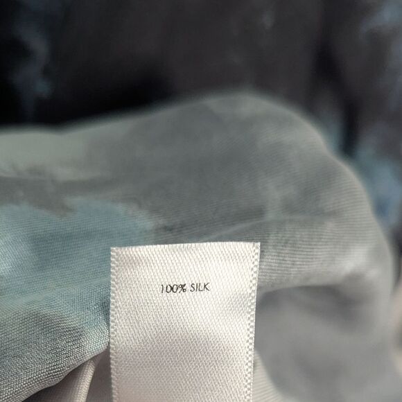 Unsubscribed Silk Tie Dye Asymmetrical Midi Dress Women's Size 4 NWT - Picture 9 of 9